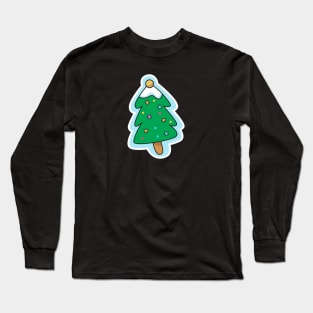 Cute Christmas Tree Design Long Sleeve T-Shirt